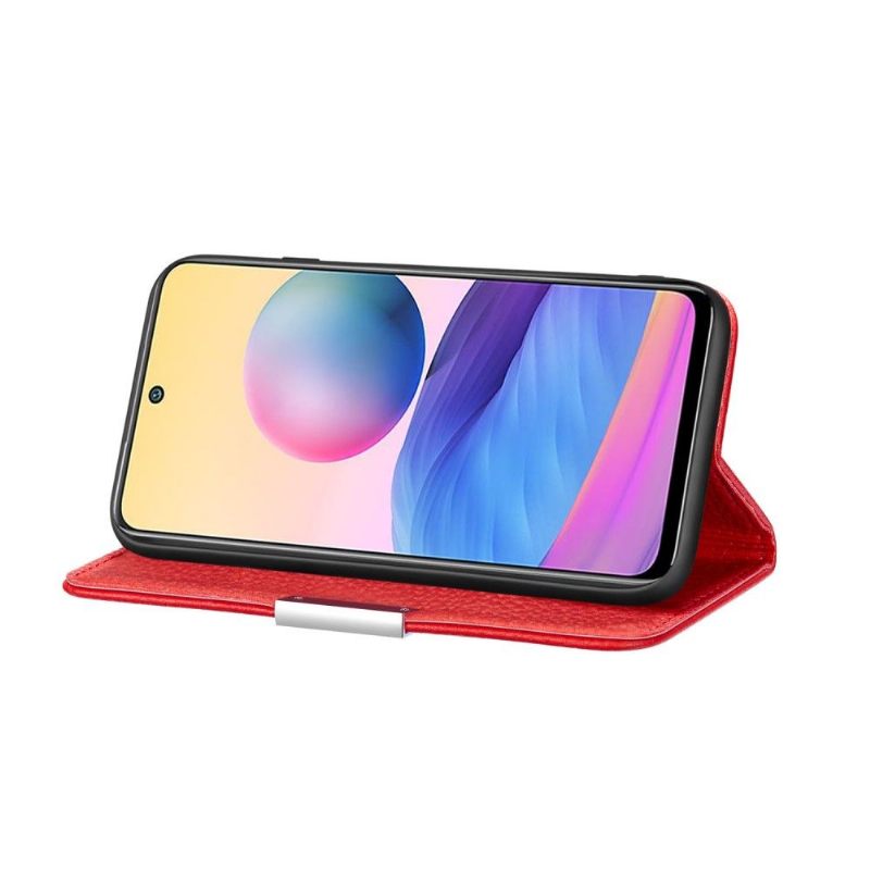 θηκη κινητου Xiaomi Redmi Note 10 5G / Poco M3 Pro Θήκη Flip Grained Faux Leather