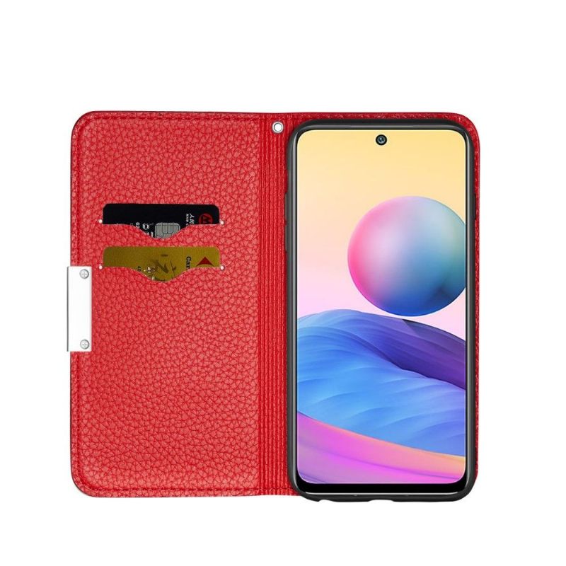 θηκη κινητου Xiaomi Redmi Note 10 5G / Poco M3 Pro Θήκη Flip Grained Faux Leather