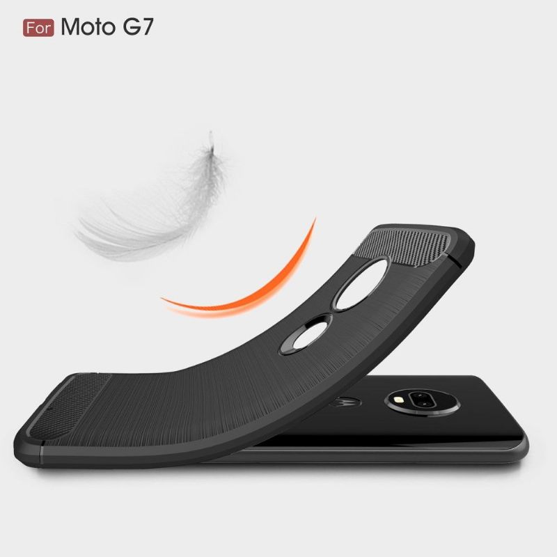 Θήκη Motorola Moto G7 Carbon Brushed Gel