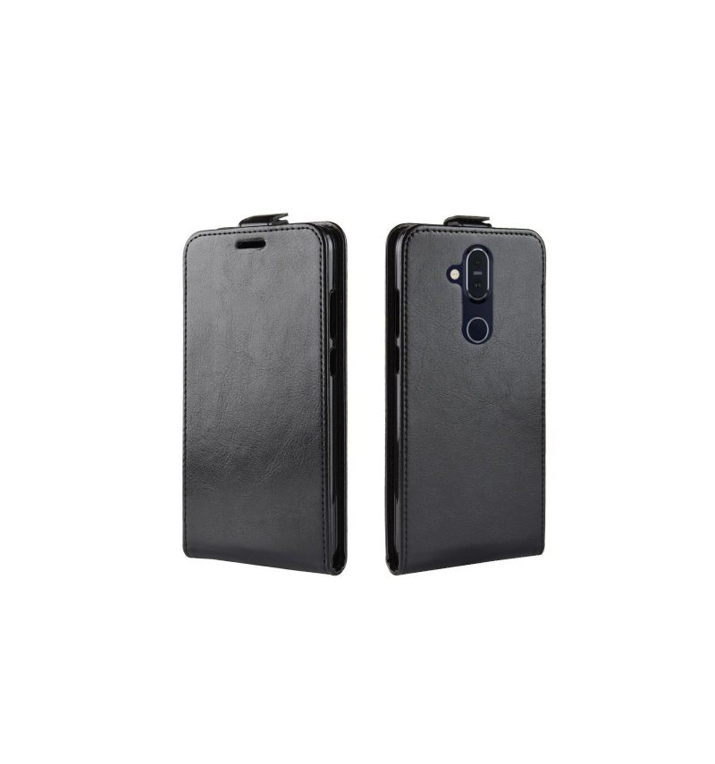 Κάλυμμα Nokia 8.1 Θήκη Flip Faux Leather Vertical