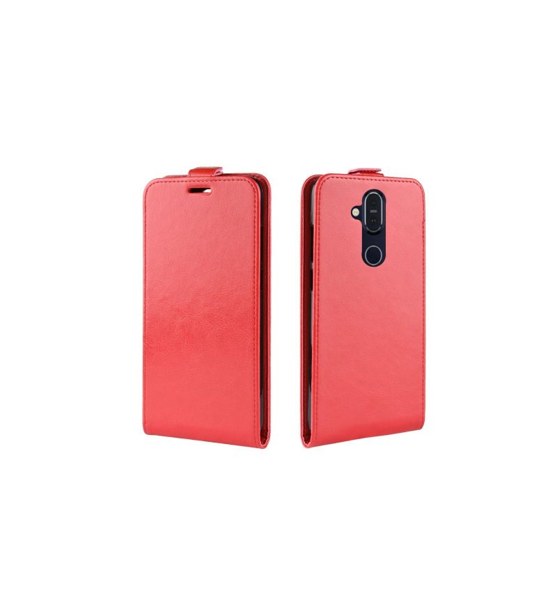 Κάλυμμα Nokia 8.1 Θήκη Flip Faux Leather Vertical