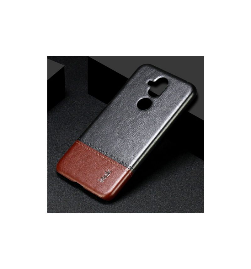 θηκη κινητου Nokia 8.1 Imak Imitation Leather - Μαύρο / Καφέ