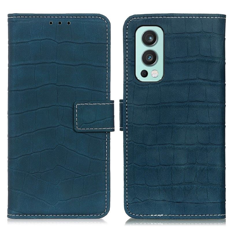 Κάλυμμα OnePlus Nord 2 5G Imitation Leather Croc Look