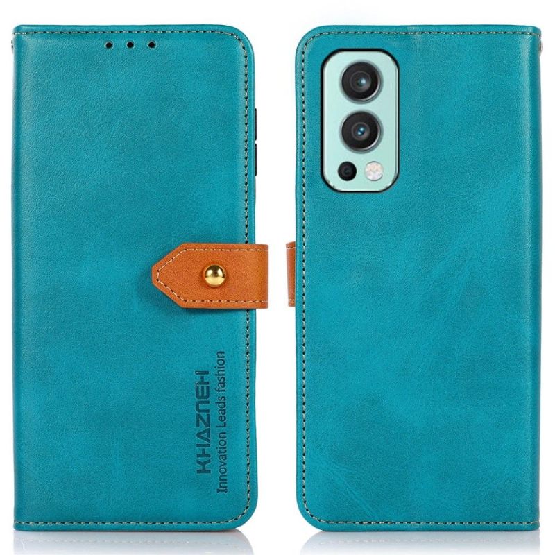 Κάλυμμα OnePlus Nord 2 5G Khazneh Bicolor Faux Leather