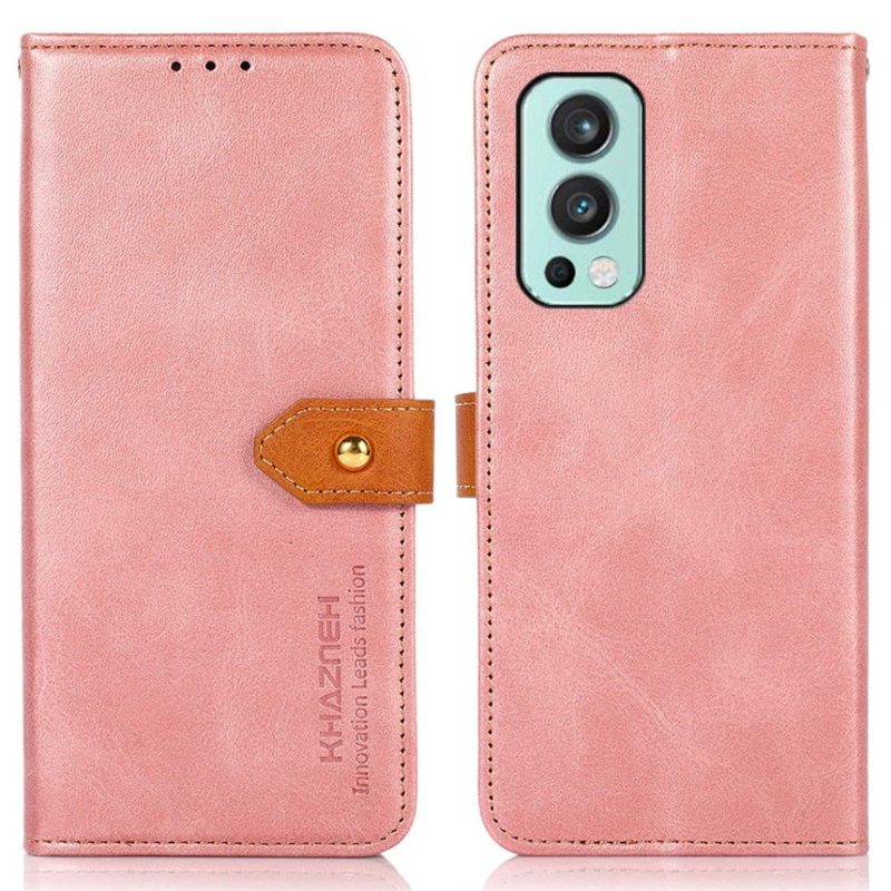 Κάλυμμα OnePlus Nord 2 5G Khazneh Bicolor Faux Leather