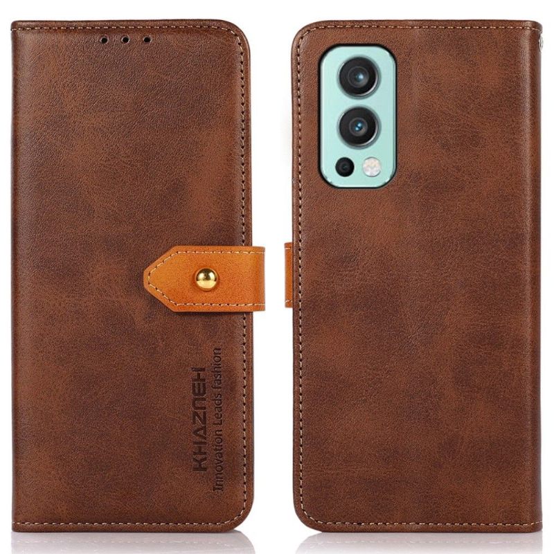 Κάλυμμα OnePlus Nord 2 5G Khazneh Bicolor Faux Leather