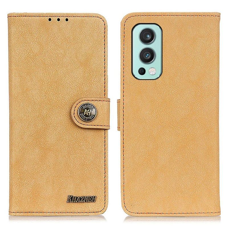 Κάλυμμα OnePlus Nord 2 5G Khazneh Retro Leather Effect