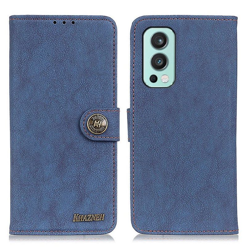 Κάλυμμα OnePlus Nord 2 5G Khazneh Retro Leather Effect