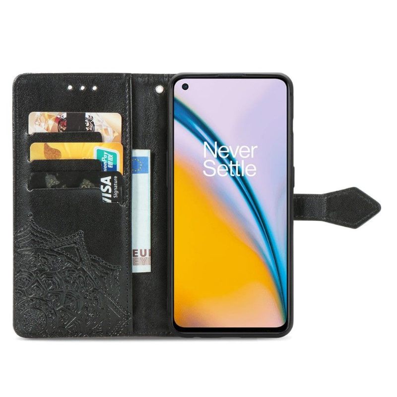 Κάλυμμα OnePlus Nord 2 5G Mandala Relief Faux Leather