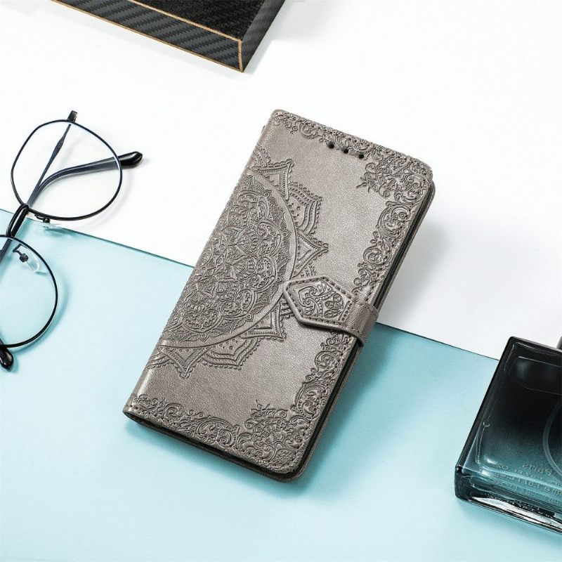 Κάλυμμα OnePlus Nord 2 5G Mandala Relief Faux Leather