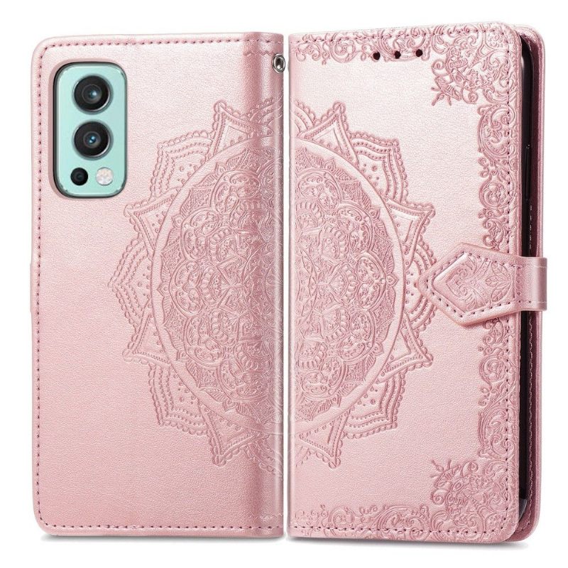 Κάλυμμα OnePlus Nord 2 5G Mandala Relief Faux Leather