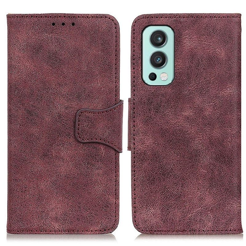 Θήκη Flip OnePlus Nord 2 5G Edouard Faux Leather Vintage