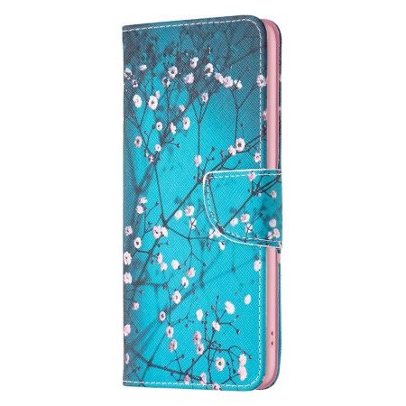 Δερματινη Θηκη Poco X6 Pro 5g Plum Blossom Σιλικόνης