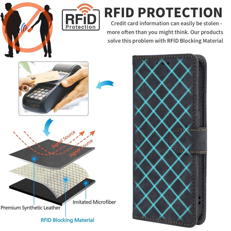 Δερματινη Θηκη Poco X6 Pro 5g Suede Effect Rfid Protection And Lanyard