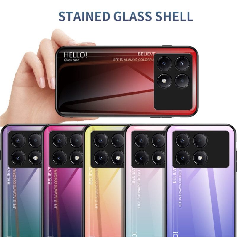 Κάλυμμα Poco X6 Pro 5g Hello Tempered Glass Σιλικόνης