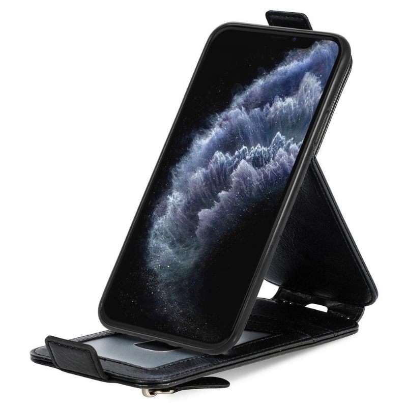 Κάλυμμα iPhone 11 Pro Θήκη Flip Κάτοχος Κάρτας Κάθετου Πτερυγίου