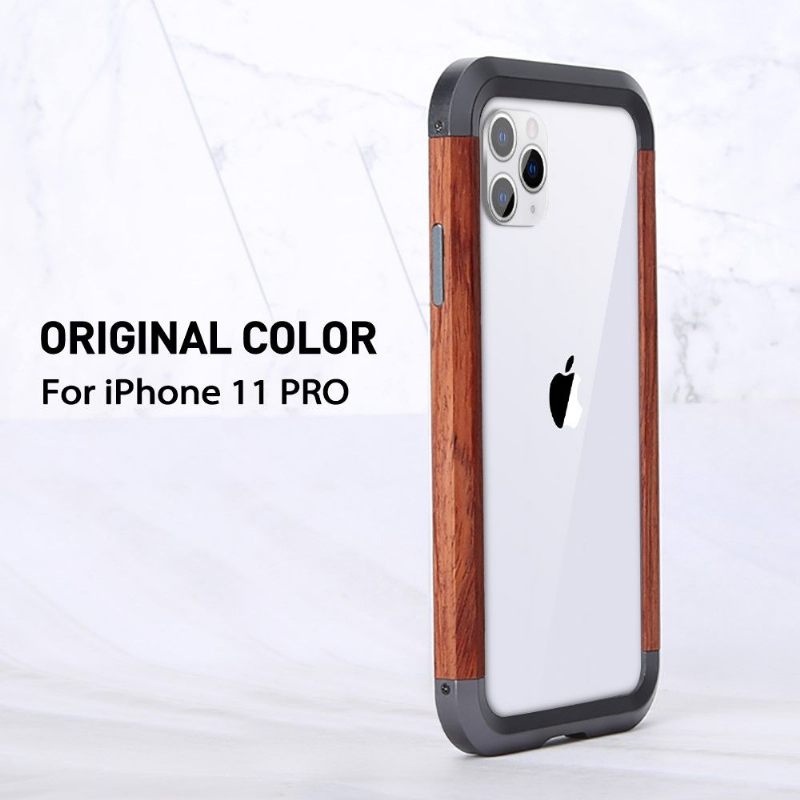 Θήκη iPhone 11 Pro Ξύλο Και Μέταλλο