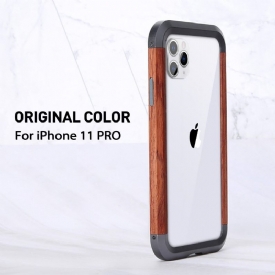 Θήκη iPhone 11 Pro Ξύλο Και Μέταλλο