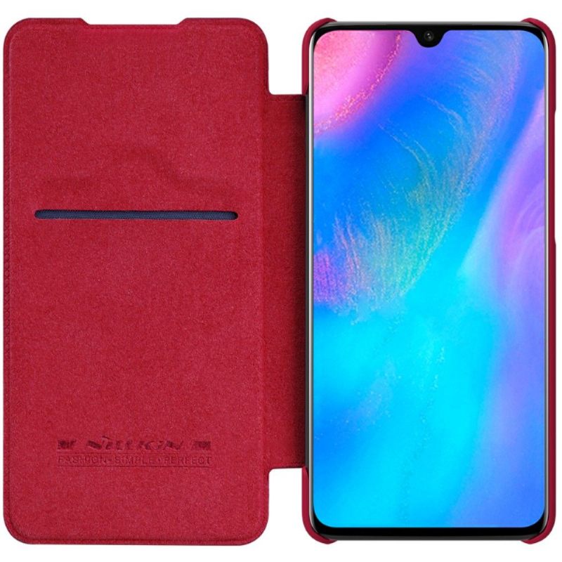 δερματινη θηκη Huawei P30 Κάλυμμα Nillkin Qin Faux Leather