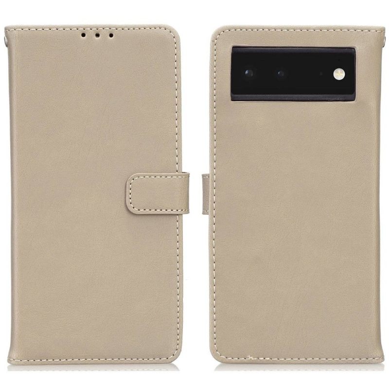 Θήκη Flip Google Pixel 6a δερματινη θηκη Retro Faux Leather Folio