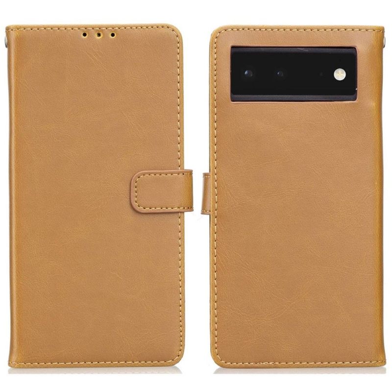 Θήκη Flip Google Pixel 6a δερματινη θηκη Retro Faux Leather Folio