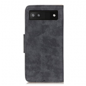 Θήκη Flip Google Pixel 6a Edouard Faux Leather Vintage