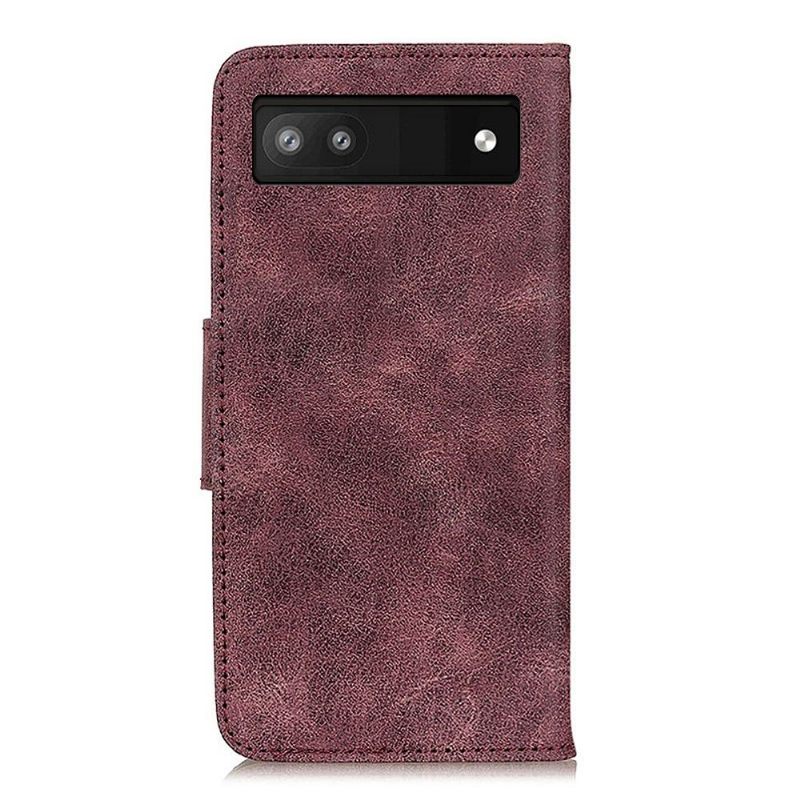 Θήκη Flip Google Pixel 6a Edouard Faux Leather Vintage