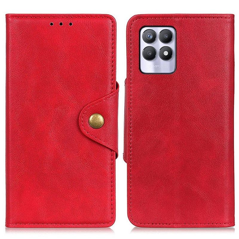 Κάλυμμα Realme 8i Full Protect Matte Faux Leather