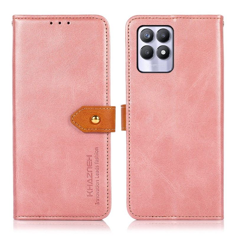 Κάλυμμα Realme 8i Khazneh Bicolor Faux Leather