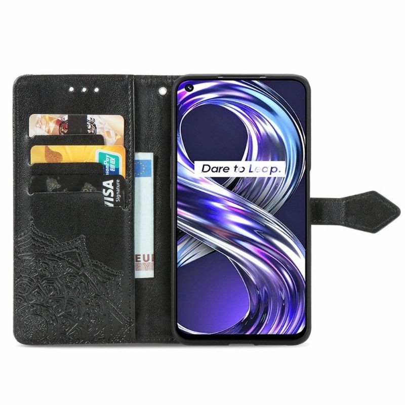 Κάλυμμα Realme 8i Mandala Relief Faux Leather