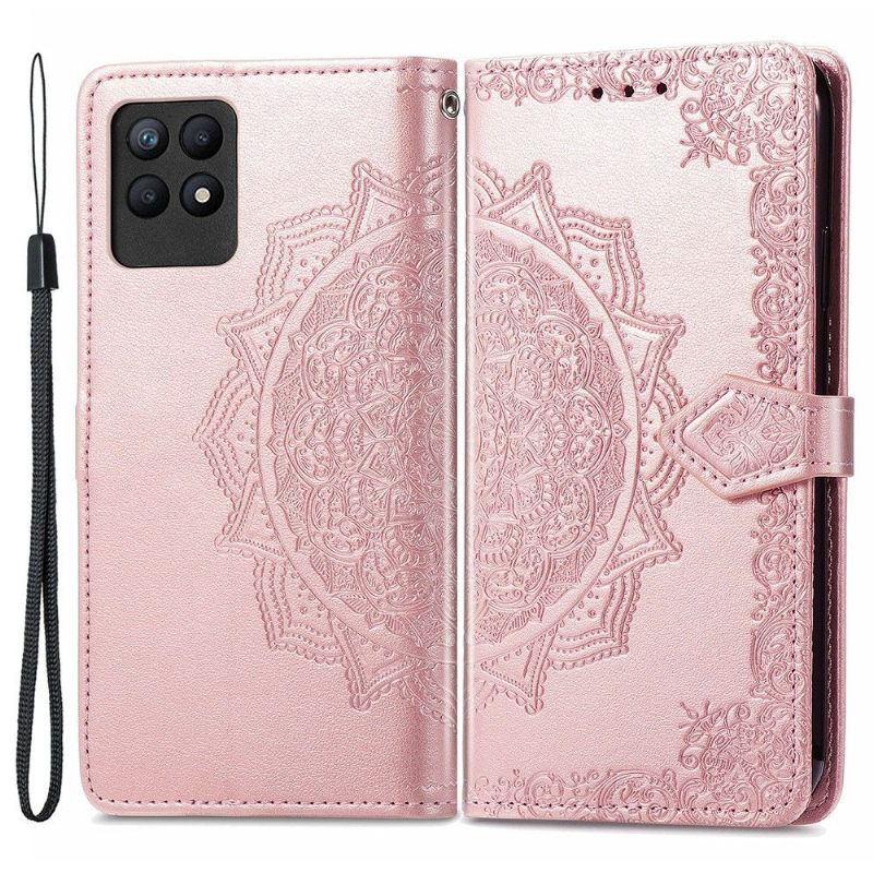 Κάλυμμα Realme 8i Mandala Relief Faux Leather