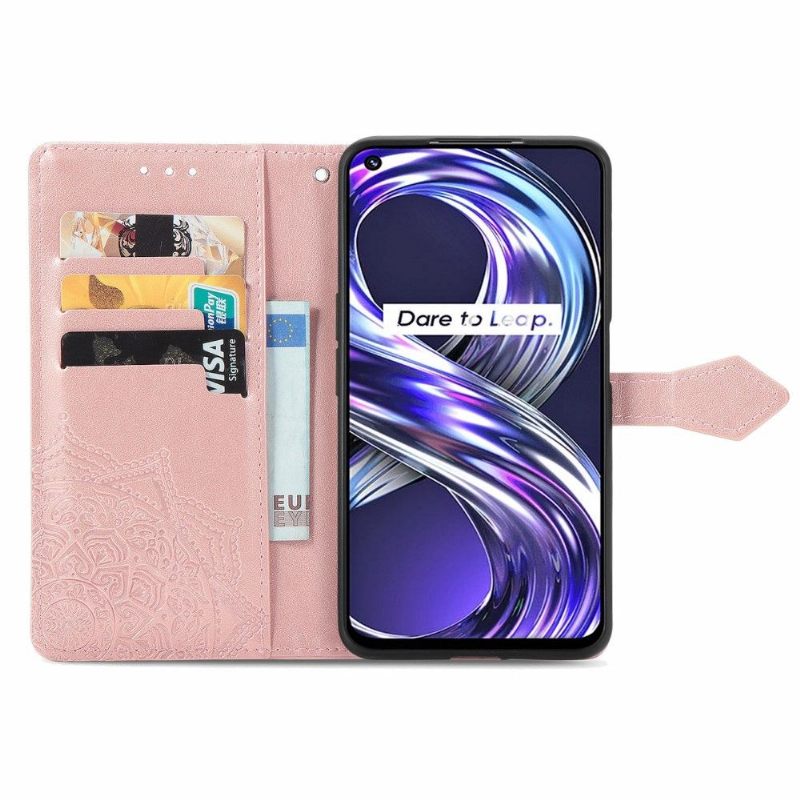 Κάλυμμα Realme 8i Mandala Relief Faux Leather