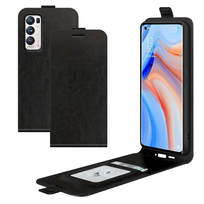 δερματινη θηκη Oppo Find X3 Neo Θήκη Flip Faux Leather Vertical