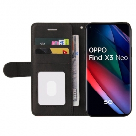 Θήκη Flip Oppo Find X3 Neo Bicolor Artistic