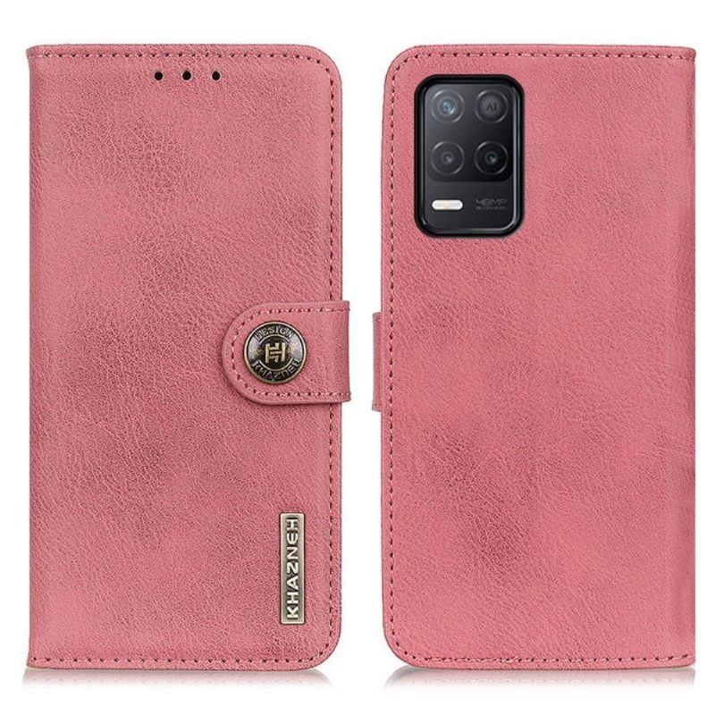 δερματινη θηκη Realme 8 5G Κάτοχος Κάρτας Khazneh Leather Effect