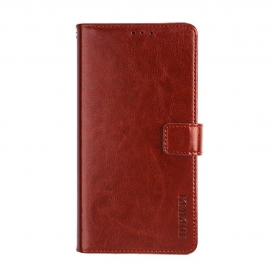 Κάλυμμα Realme 8 5G Θήκη Flip Idewei Folio Leather Effect