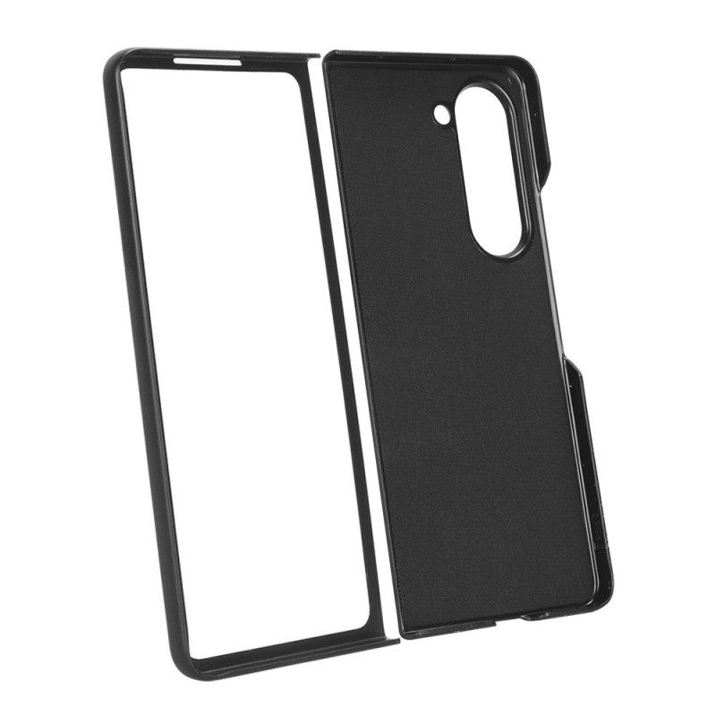 Κάλυμμα Samsung Galaxy Z Fold 5 Θήκες Κινητών Υφή Litchi Από Συνθετικό Δέρμα