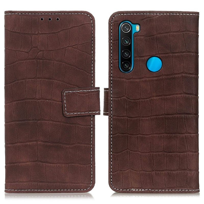 δερματινη θηκη Xiaomi Redmi Note 8 2021 Imitation Leather Croc Look