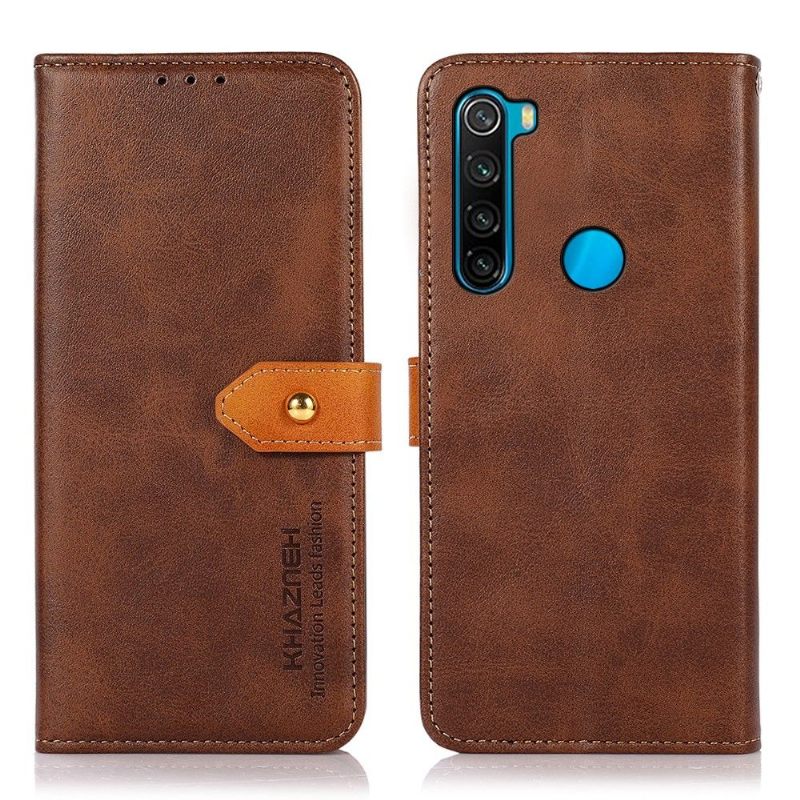 Κάλυμμα Xiaomi Redmi Note 8 2021 Khazneh Bicolor Faux Leather