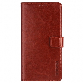 Κάλυμμα Xiaomi Redmi Note 8 2021 Θήκη Flip Idewei Folio Leather Effect