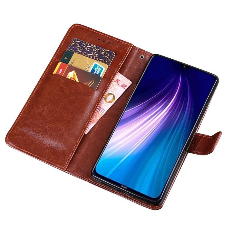 Κάλυμμα Xiaomi Redmi Note 8 2021 Θήκη Flip Idewei Folio Leather Effect