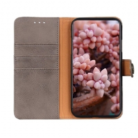 Θήκη Flip Xiaomi Redmi Note 8 2021 Κάτοχος Κάρτας Khazneh Leather Effect