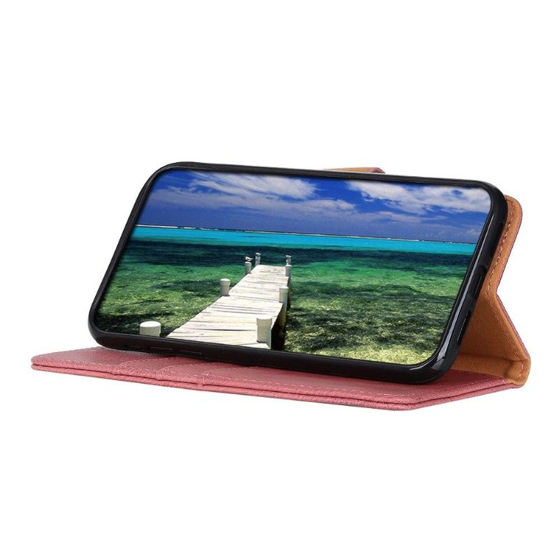 Θήκη Flip Xiaomi Redmi Note 8 2021 Κάτοχος Κάρτας Khazneh Leather Effect