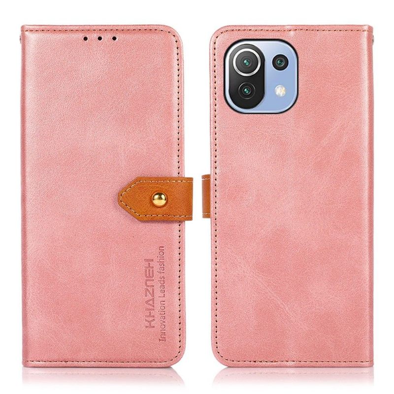 Κάλυμμα Xiaomi Mi 11 Lite 5G NE / Mi 11 Lite / Mi 11 Lite 5G Khazneh Bicolor Faux Leather