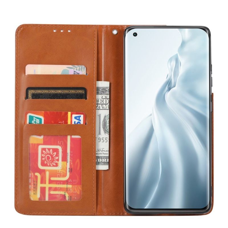 Κάλυμμα Xiaomi Mi 11 Lite 5G NE / Mi 11 Lite / Mi 11 Lite 5G Stand Case Δερμάτινο Εφέ