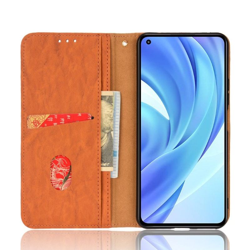 Κάλυμμα Xiaomi Mi 11 Lite 5G NE / Mi 11 Lite / Mi 11 Lite 5G Θήκη Flip Faux Leather Retro