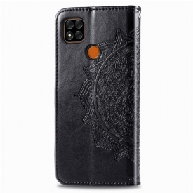 Κάλυμμα Xiaomi Redmi 9C Mandala Relief Faux Leather