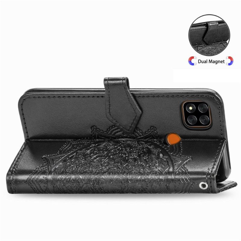 Κάλυμμα Xiaomi Redmi 9C Mandala Relief Faux Leather