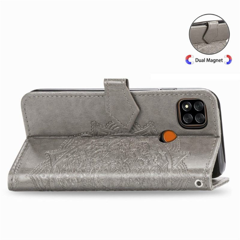 Κάλυμμα Xiaomi Redmi 9C Mandala Relief Faux Leather