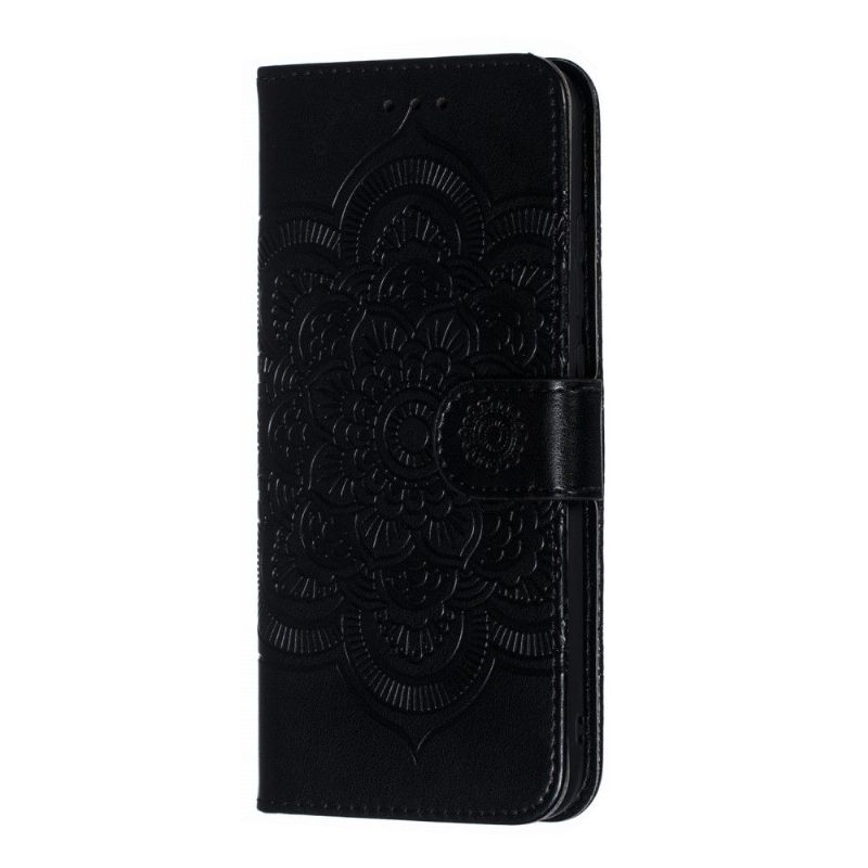 δερματινη θηκη Xiaomi Redmi Note 7 Θήκη Flip Folio With Mandala Lanyard